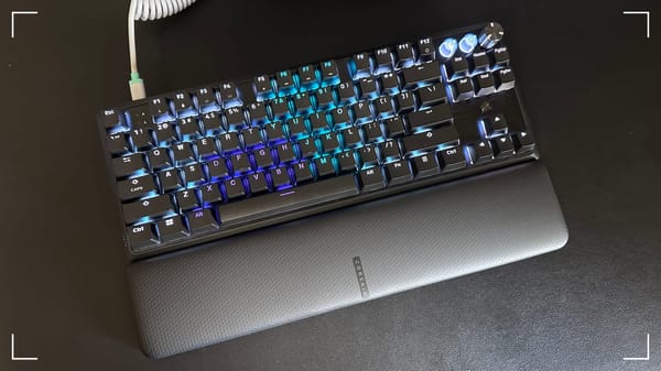 Corsair K70 Pro TKL top down view