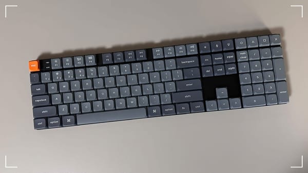 Keychron K5 Max keyboard top down view