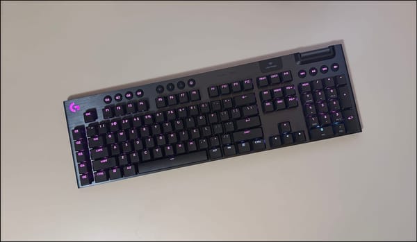 Logitech G915 X keyboard top view